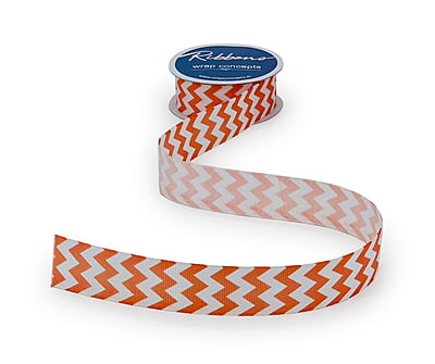 Red & White Chevron Pattern