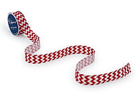 Red & White Chevron Pattern
