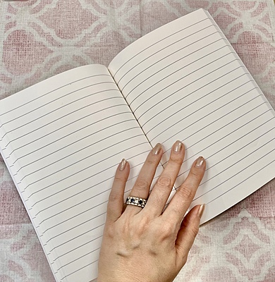 PURPLE SHADED RULED NOTEBOOK