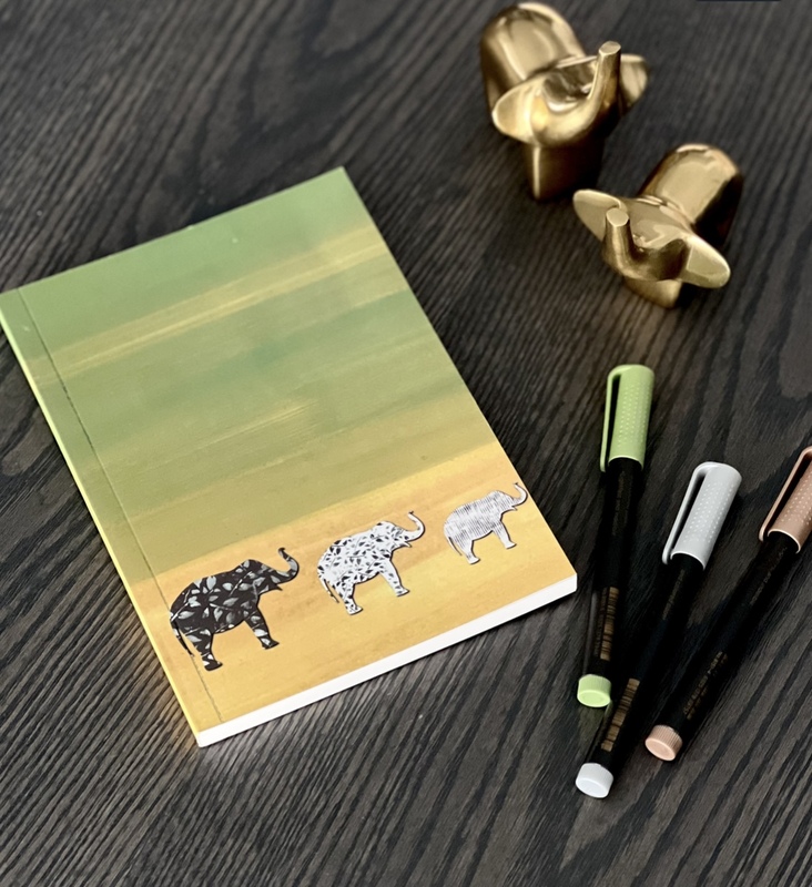 GREEN SHADED RULED NOTEBOOK