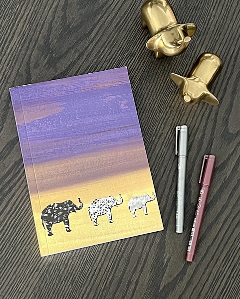 PURPLE SHADED RULED NOTEBOOK