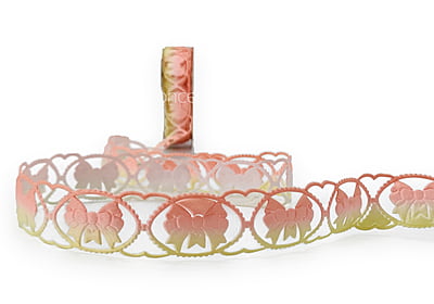 Bow Cut Work Shaded Ribbon