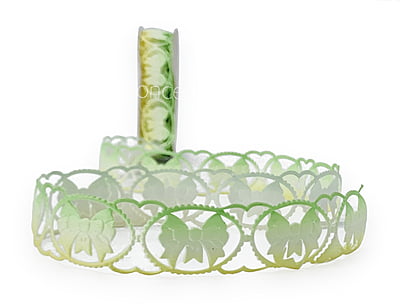 Bow Cut Work Shaded Ribbon