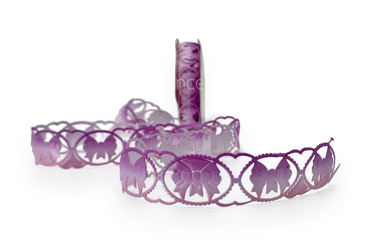 Bow Cut Work Shaded Ribbon
