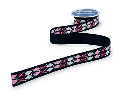 Argyle Pattern Ribbon - Multicolour