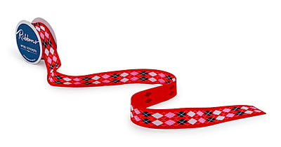 Argyle Pattern Ribbon - Multicolour