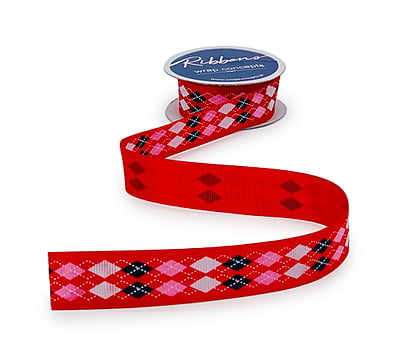 Argyle Pattern Ribbon - Multicolour