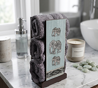 ELEPHANT BLUE NAPKIN HOLDER