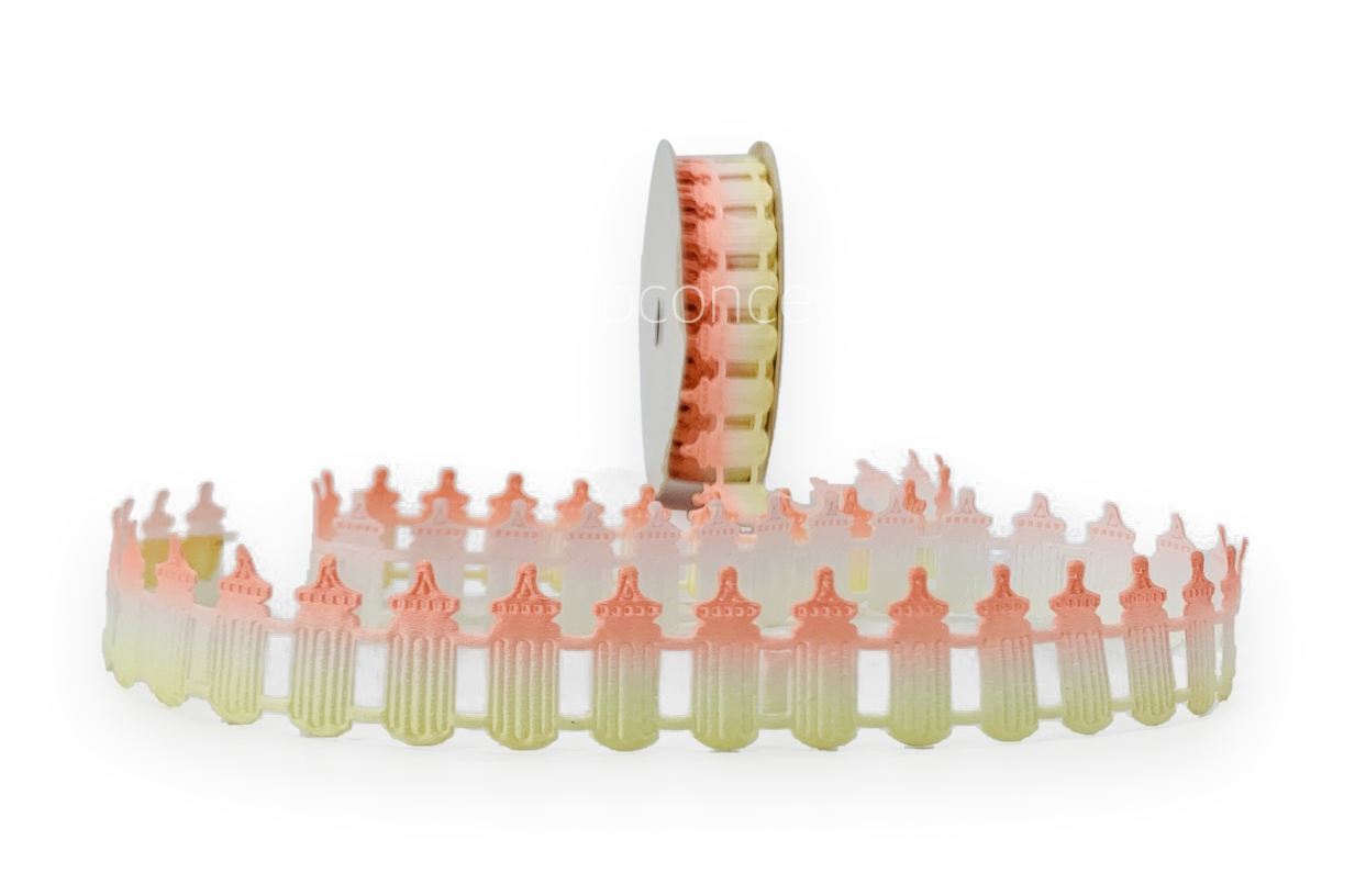 Baby Bottle Cut-out Ribbon