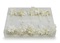 Small Flowers with Pearl & Pollen Center