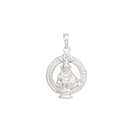 SRIMATHI JEWLLERS Sterling Silver (92.5% purity) God Ayyappa Pendant for Men & Women Pure Silver Lord Ayappa Locket for Good Health & Wealth