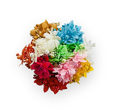 Small Flowers with Pearl & Pollen Center