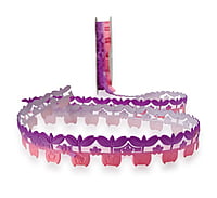 Flower Pot Cut-out Shaded Ribbon