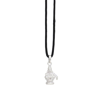 SRIMATHI JEWLLERS Sterling Silver (92.5% purity) God Ayyappa Pendant for Men & Women Pure Silver Lord Ayappa Locket