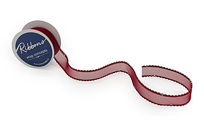 Organza Ribbon With Scalloped Edges - 2 cms