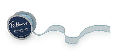 Organza Ribbon With Scalloped Edges - 2 cms