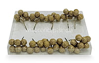 Gold Glitter Balls on Stick