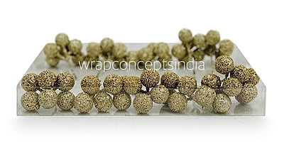 Gold Glitter Balls on Stick Gold Glitter Balls on Stick