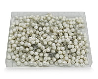 White Glitter Pearls Sticks 12 MM/ 15 MM