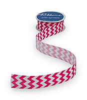Red & White Chevron Pattern