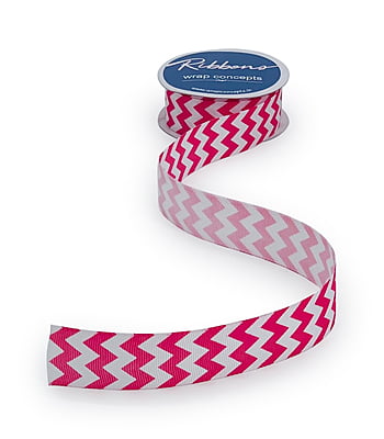 Red & White Chevron Pattern