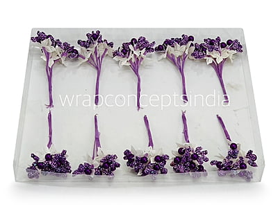 Flower Pollens with Pearl Center