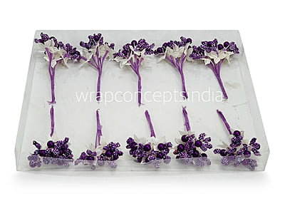 Flower Pollens with Pearl Center