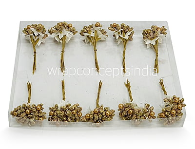 Flower Pollens with Pearl Center