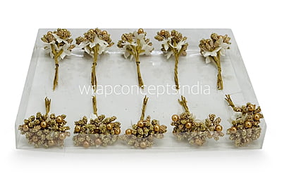 Flower Pollens with Pearl Center