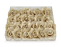 Champagne Rose With Pearls Center