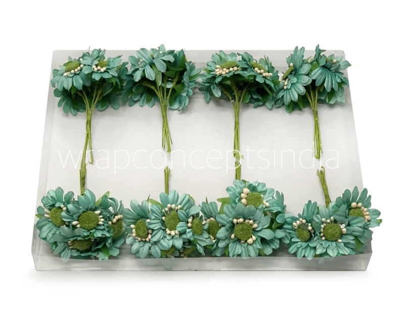 Sunflowers on stick - Sea Green