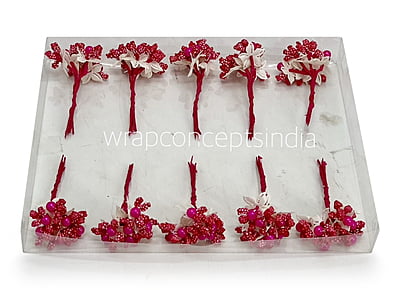 Flower Pollens with Pearl Center