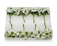 Sunflowers on stick - Ivory