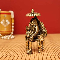 Brass Shirdi Sai Baba Idol - 3.8 inch Height | Serene Brass Shirdi Sai Baba Statue for Devotees
