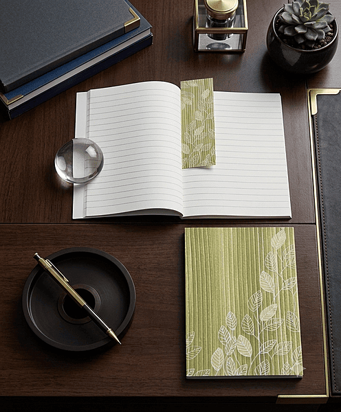 GREEN LEAF RULED NOTEBOOK