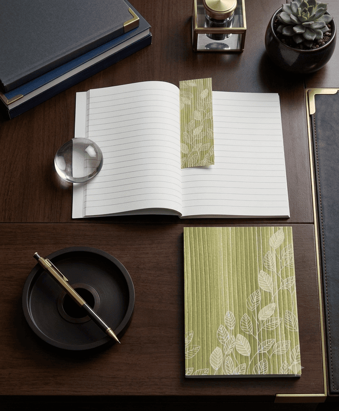 GREEN LEAF RULED NOTEBOOK