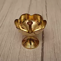 Brass Radiant Sunflower Deep - Various Sizes - Festive Deepams for Illuminating Celebrations