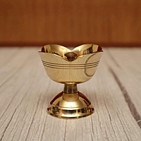 Brass Rose Flower Nanda Deep - Various Sizes - Enhance Your Decor with Deepams