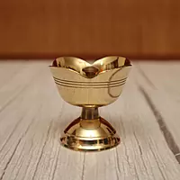 Brass Rose Flower Nanda Deep - Various Sizes - Enhance Your Decor with Deepams