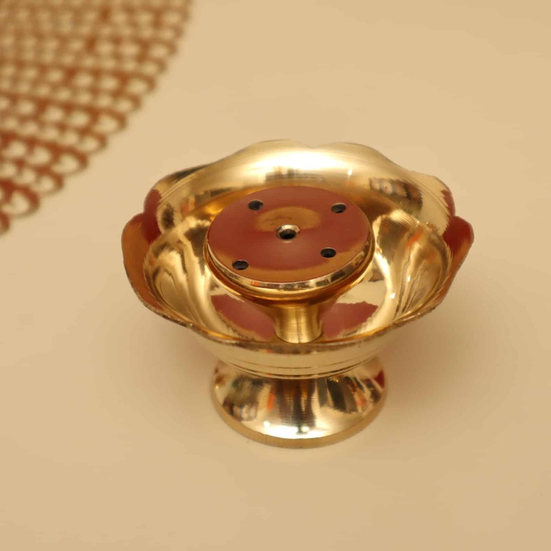Brass Agardan/Agarbatti Stand - Stylish Incense Stick Holder - Aromatic Delight for Your Home