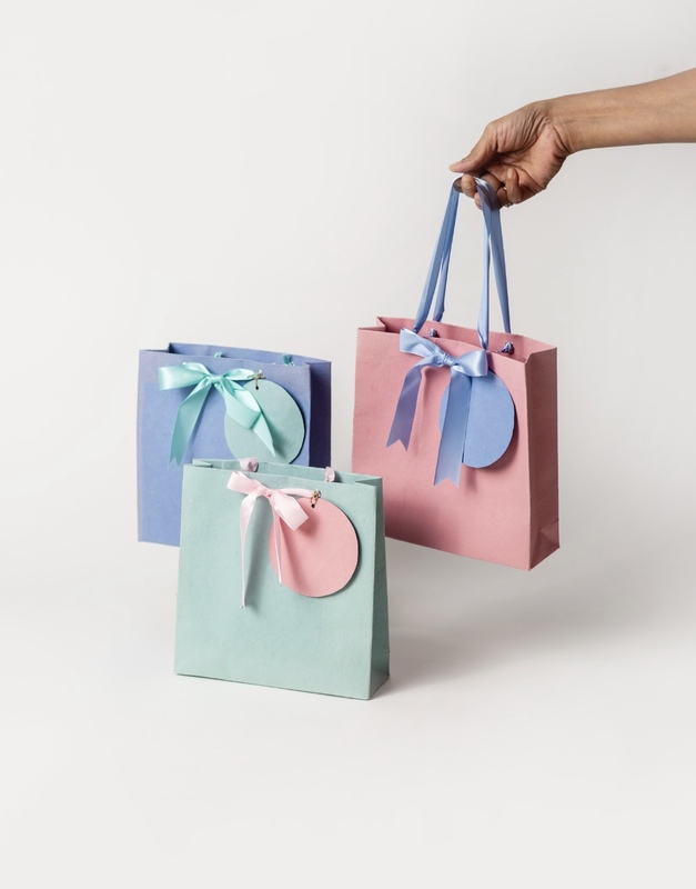 SET OF 3 SMALL PASTEL BAGS
