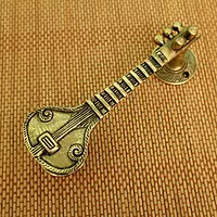Brass Sitara door handle Sitara cabinet pull, Music door pulls - 7.5 inch Length