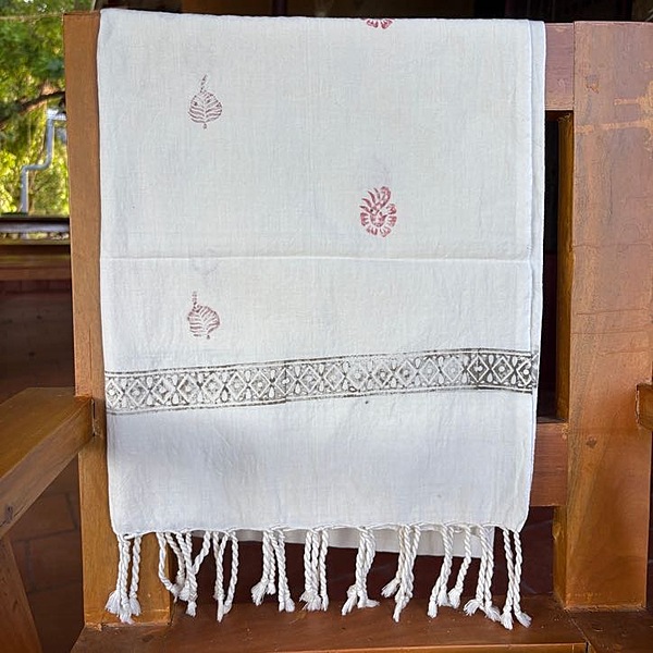 Stole Block Printed
