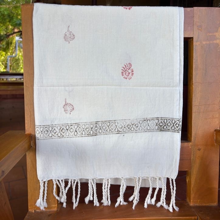Stole Block Printed