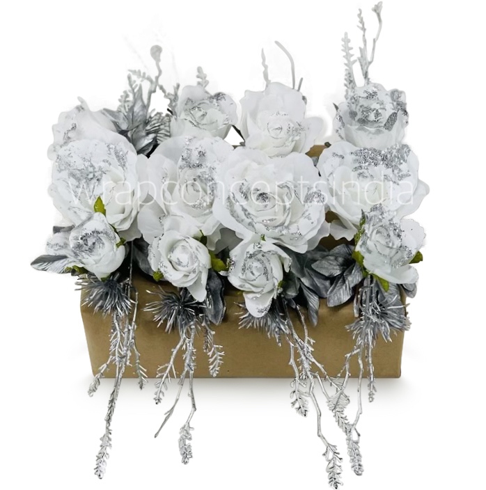 Snow Roses Ready Bunch