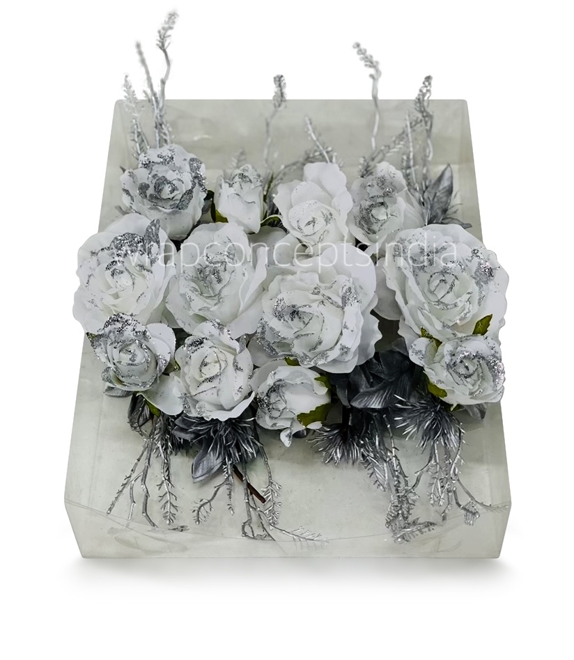 Snow Roses Ready Bunch