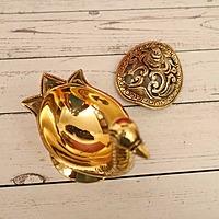 Multi-functional Brass Swan Deepak cum Dhoopdani - Sacred Decor Accent