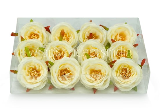 Camellia Flower-w-8002- Ivory