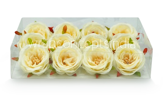 Camellia Flower-w-8002- Ivory
