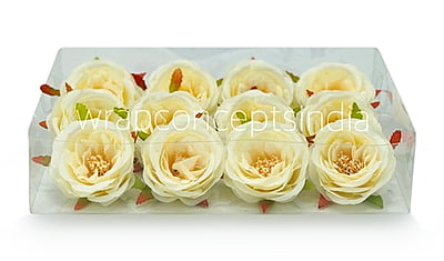 Camellia Flower-w-8002- Ivory